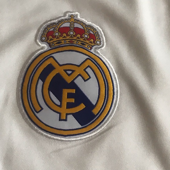 Real Madrid White and Blue Jersey Shirt, XL - Picture 2 of 7